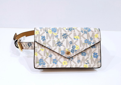 Michael Kors Logo Gürteltasche Größe L/XL mit Umschlagklappe 556209C blau