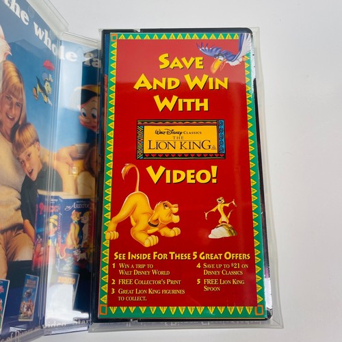 Walt Disney Classics The Lion King VHS *Sealed* RARE Vintage - Afbeelding 8 van 13