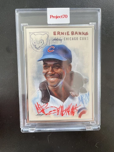 Topps Project 70 Ernie Banks Card 588 By Chuck Styles PR 1633 AP /51