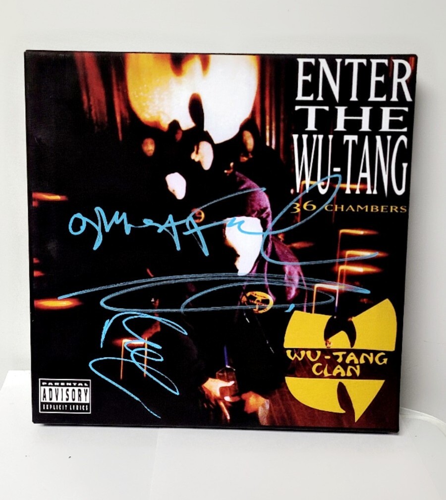 Wu-Tang Clan Signed 36 Chambers Album Cover Canvas GHOSTFACE