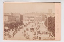 Svezia 1890 Stoccolma. Scena di strada. Carrozze. Autobus. Di Gosta Florman. Vintage