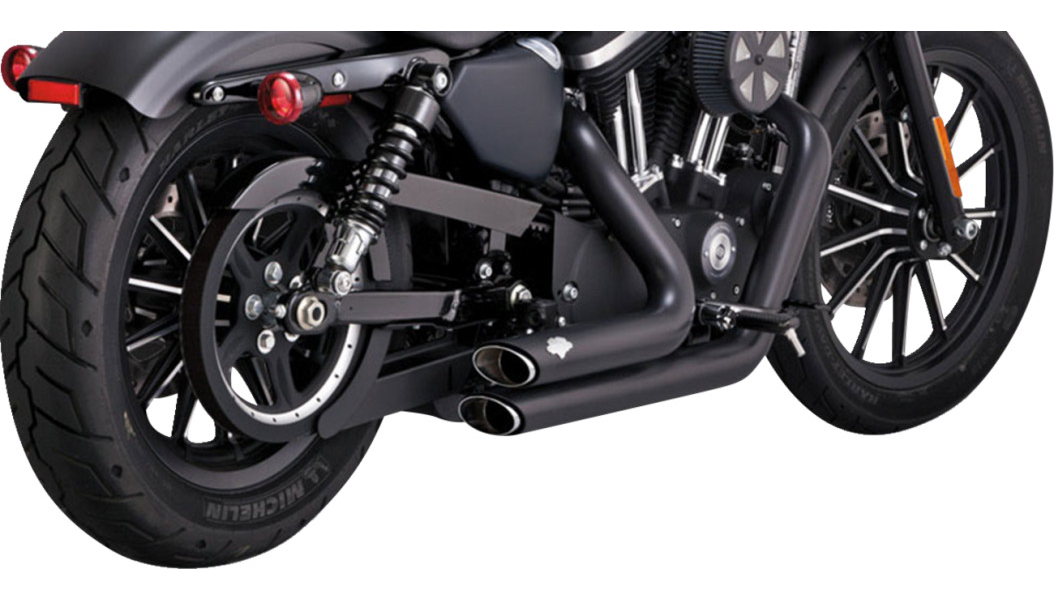 Vance & Hines 47329 Shortshots Staggered Black Exhaust 2014-2021