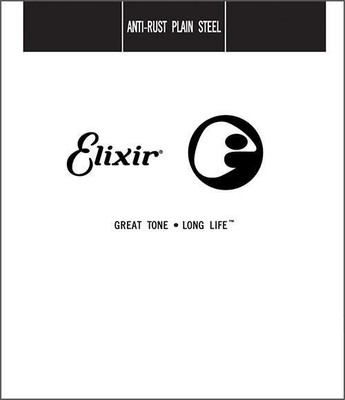 Elixir Single .011 Anti-Rust Plain Steel String