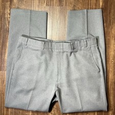 Vtg Levi  s Action Slacks Men  s 38x31 Gray Workwear Preppy Casual USA Made