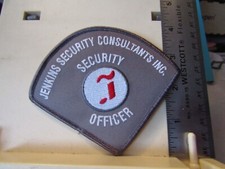 Washington DC-Jenkins Security Consultants Security officer patch new 4.5" wide