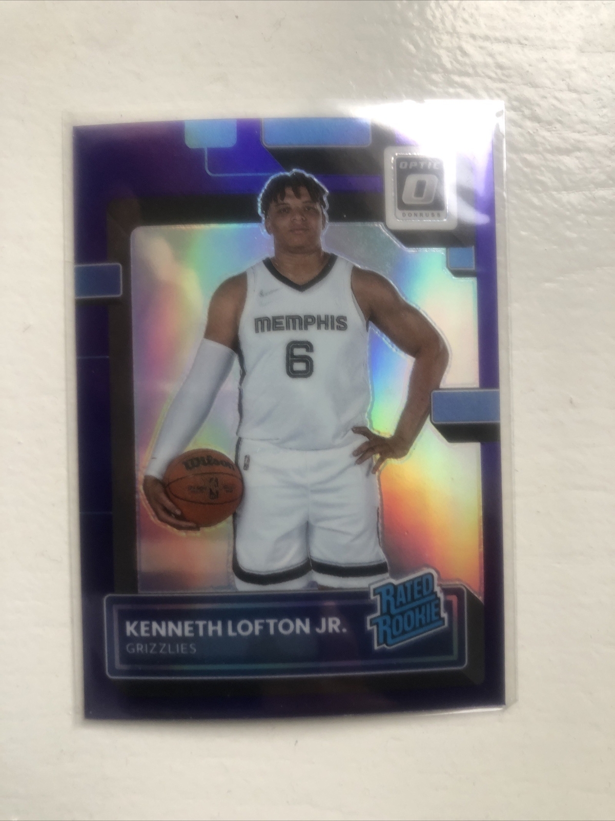 2022-23 Donruss Optic PURPLE SHOCK SP Kenneth Lofton Jr 202 Rookie RC SHARP 🔥