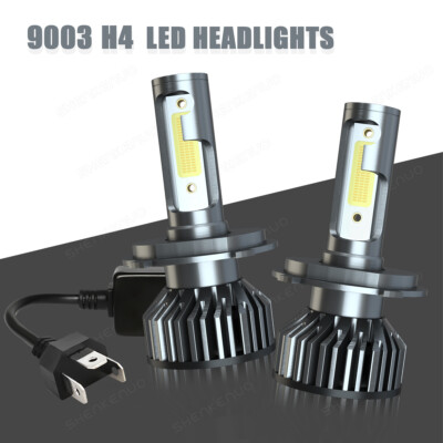 For Nissan Versa 1.6 SV S Sedan 2007-2021 H4/9003 LED Headlights High Low Bulbs