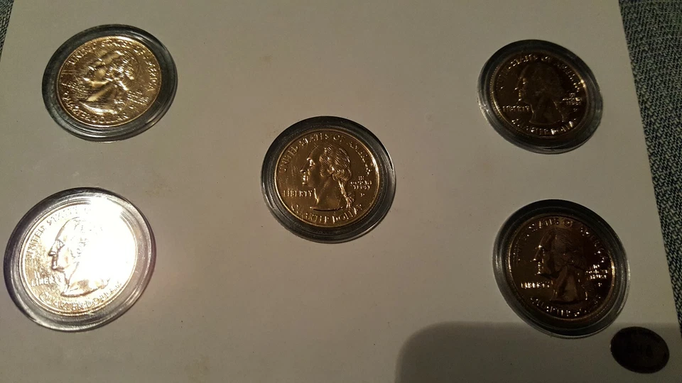 2002 Gold Plated United States of America State Quarter Collection - Image 2 of 2