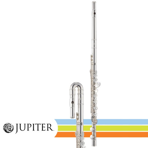 Jupiter JAF1000X Silver Plated Alto Flute with Straight and Curved