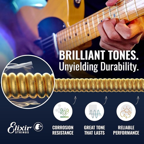 Nickel-Plated Electric Guitar Strings, Super Light Gauge .009-.042, 3 Pack Offer - Picture 5 of 8
