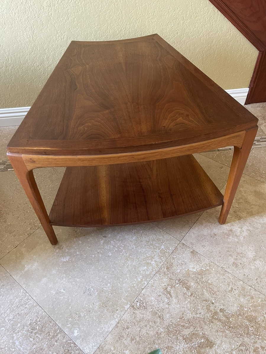 EUC MCM Vtg Lane Walnut Side Table Wedge, Style 997-21 | eBay