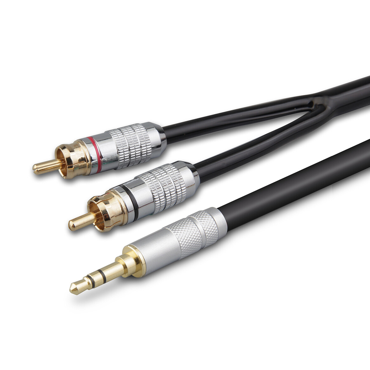 Cable "Y" Conector Estereo 3.5mm - Conector Dual XLR Macho(Punta/Anillo