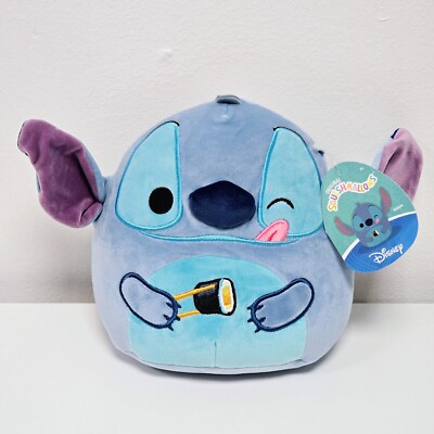 Squishmallow 8 Zoll Stich Disney Kelly Spielzeug Brandneu mit Etikett Stich hält Sushi US-Import