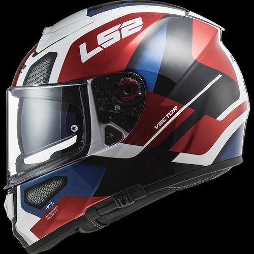 LS2 CASCO INTEGRALE FF397 VECTOR EVO AUTOMAT BIANCO ROSSO | eBay