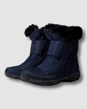 $129 Easy Spirit Women's Blue Eminee 2 Waterproof Boots Shoes Size US 10 M