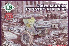 German infantry gun IG37 75 mm scale model kit 1/72 UMT 664