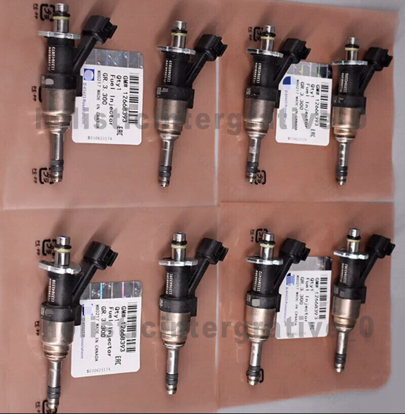 8pcs OEM Fuel Injectors GM 12668393 For For 14-22 Cadillac Camaro SS 6.2L