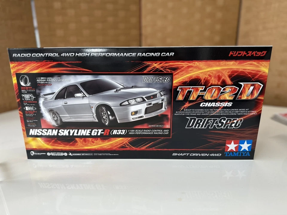 Tamiya 58604 1/10 RC NISSAN R33 GT-R Z-TT-02D DRIFT SPEC NUEVO JAPÓN - Imagen 3 de 4