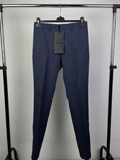 The Kooples Tiniest Dots Blue Wool Casual Dress Pants size 44 / Small
