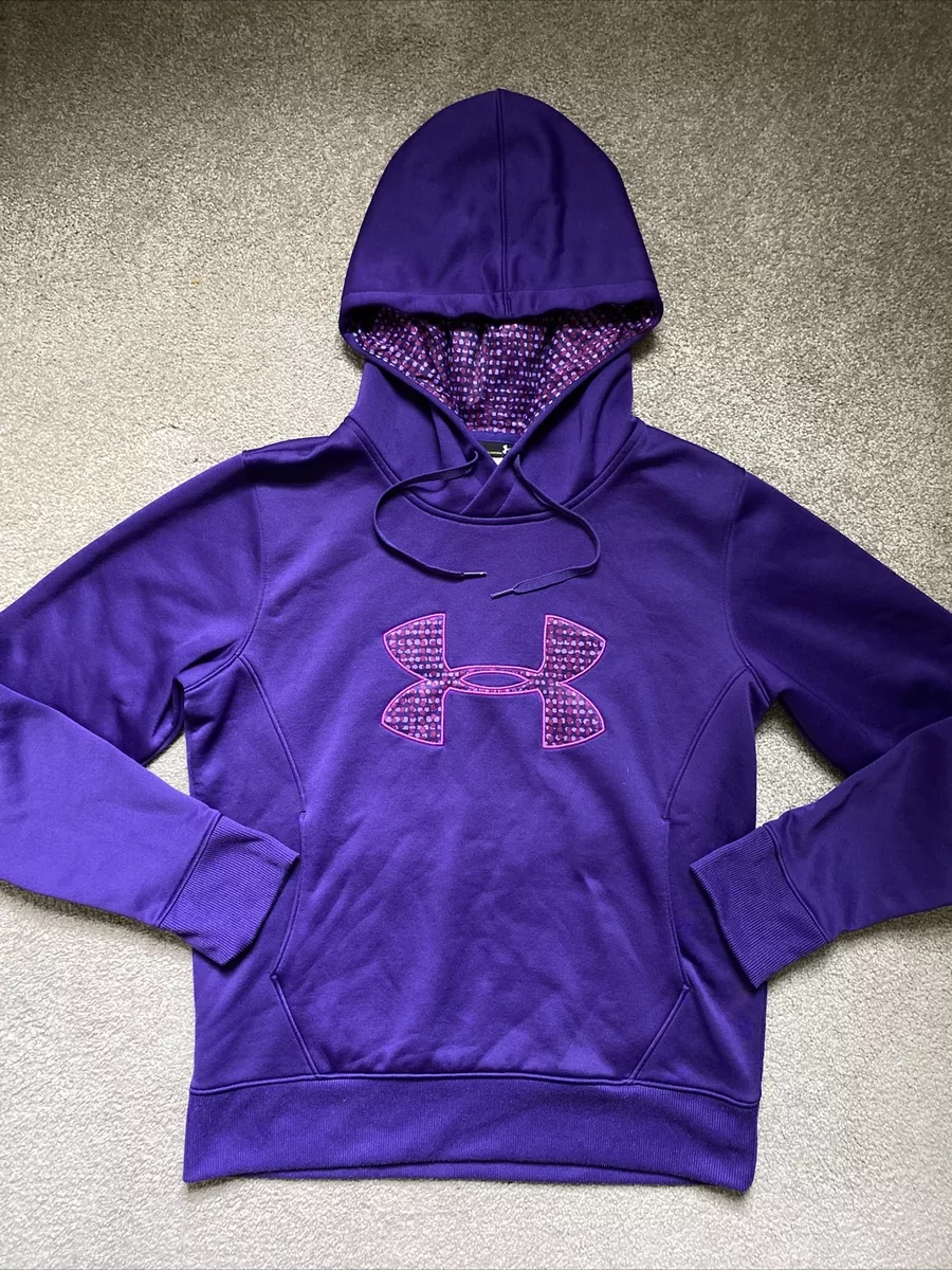 Womens Under Armour size M Purple Semi-fitted Hoodie Sweatshirt EUC