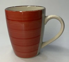 Royal Norfolk Coffe Cup Red Swirl  Brown Trim Replacement Mug. A-2