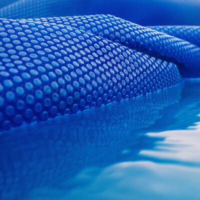 WilTec Bâche Solaire Piscine 4x6m Bleue - Couverture Piscine Chauffante Solarplane 120µ Air Bulle