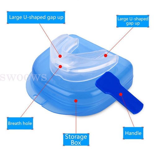 HIGH QUALITY STOP SNORING Anti Snore Sleep Apnea Mouth Guard Mouthpiece Portable - Picture 9 of 12