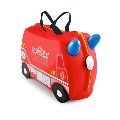 Trunki Ride on Kids Suitcase Luggage Toy Box  Frank Fire Engine