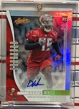 2019 PANINI ABSOLUTE DEVIN WHITE ROOKIE, #190, AUTO, RED SPECTRUM SERIAL#035/100
