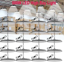 20Pack 500W UFO Led High Bay Light Factory Warehouse Commercial Led Shop Lights