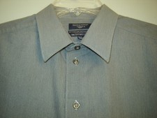 DOCKERS MEN'S GRAY DRESS SHIRT SIZE 16-16 1/2 32/33 LARGE