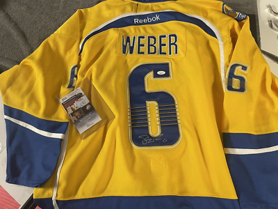 Signed And Framed Shea Weber Nashville Predators Jersey With coa