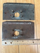 2 JENNINGS MILLS ANTIQUE SLOT MACHINES CASH BOX DOOR PARTS