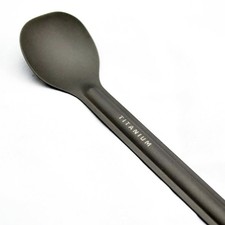 TOAKS Titanium Long Handled Spoon with Flat Head SLV-03 - Outdoor Camping