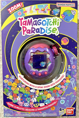 BANDAI Tamagotchi Paradise - Purple Sky - US VERSION - In Hand for