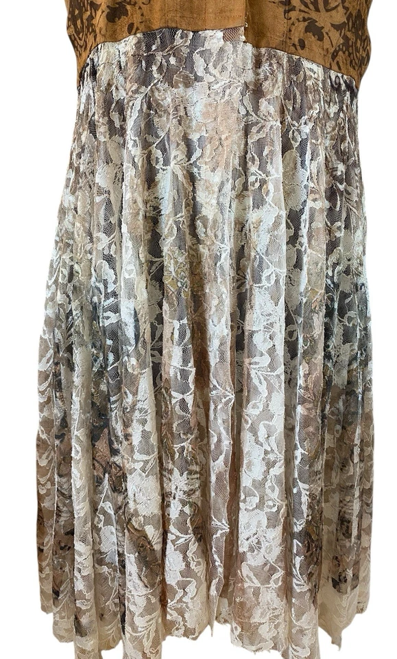 Scully Suede Vest Dress Women Western Sheer Rockabilly Size L/XL Cowgirl - Image 3 of 4