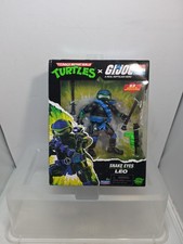 TMNT x GI Joe Snake Eyes Leo Leonardo Playmates Action Figure New Y2