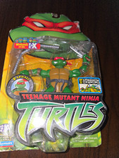Playmates TMNT Raphael Action Figure 2002 Clip  Collect w/ Twin Sais