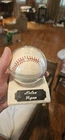 Nolan Ryan Signed Baseball Texas Rangers Display Case w/ Plaque, Not Auth