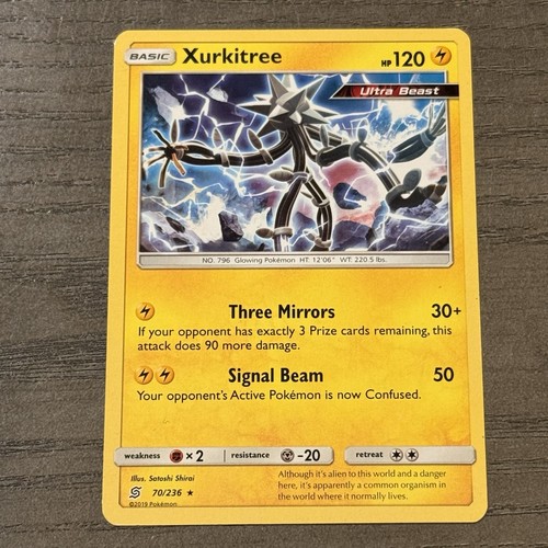 Pokémon TCG Xurkitree 70/236 SM-Unified Minds Rare Ultra Beast 2019 MP