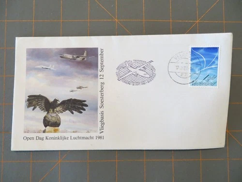 1981 USA & Netherlands Soesterberg USAF F-15 Fighter Jet First Day Cover