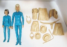 MARX 1960's JOHNNY WEST SERIES JANE JANICE WEST COWGIRL DOLLS W/ ACCESSORIES