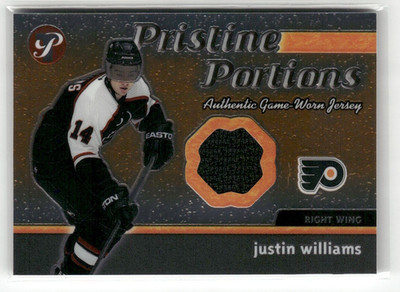 2003-04 Topps Pristine Pristine Portions Jersey Justin Williams #PPJ-JW