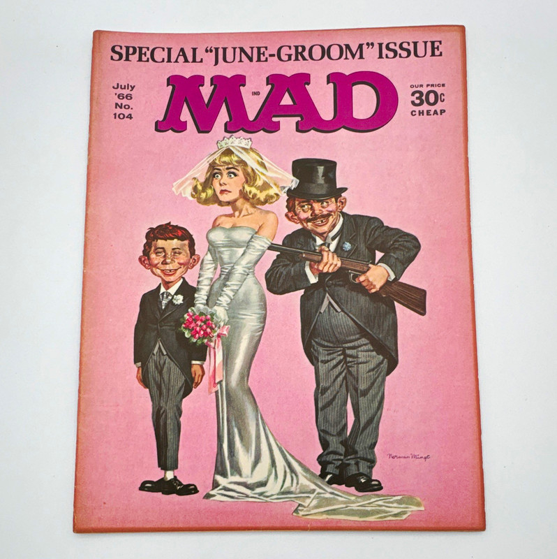 MAD Magazine MAD Series Issue #104 July 1966 Illustrated Humor Norman Mingo