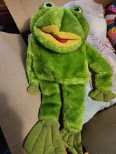 Vintage R. Dakin Co. Green Frog Full Body Hand Puppet 16" a