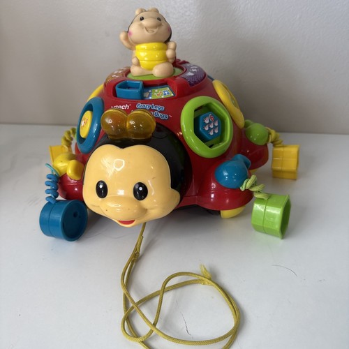 VTech Crazy Legs Learning Bugs Musical Number Colors Shapes Toddler Pull Pop Toy