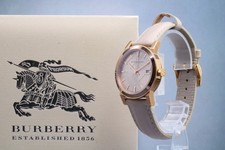 [N come nuovo] Orologio da donna Burberry BU9109 34mm City Classic tono oro r...