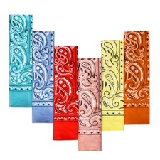 6-Pack 100 Cotton Bandanas for Men Women Holiday Gift Set VARIANTS