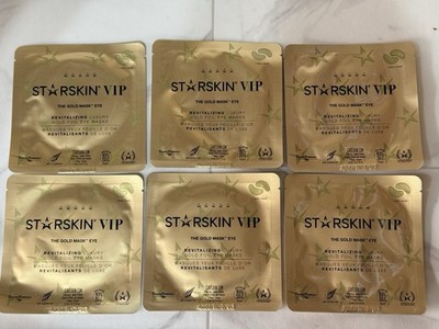Starskin VIP  Revitalizing Luxury Gold Foil Eye Masks 5ml/.17 Fl Oz Each- 6 Pack