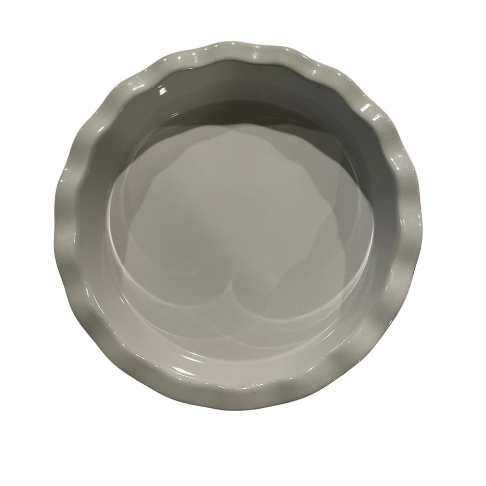 "Plato para pastel de gres Bialetti Casa Italia borde con volantes negro 9"" servidores" Foto 2 de 4